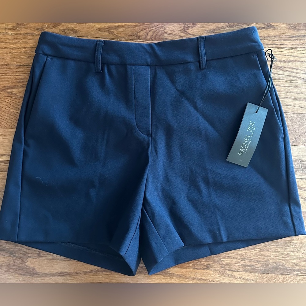 Rachel Zoe Women's Dark Blue High Waist Shorts